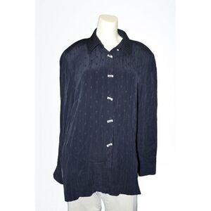 Milano Moda Black Button Down Tunic
